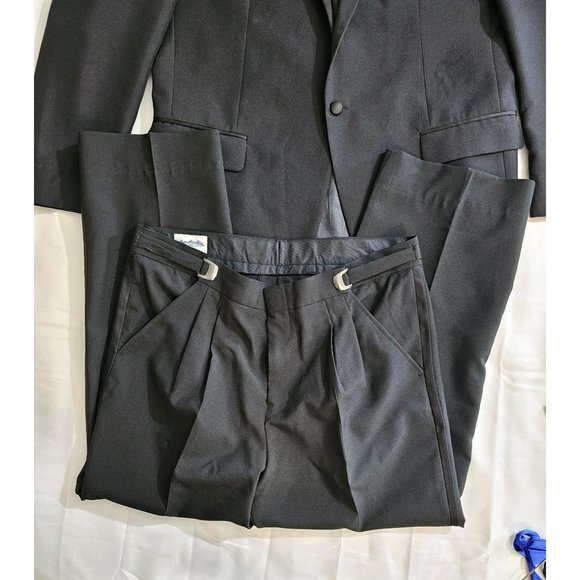 Southeastern Black Washable Tuxedo 42R  Pants 34 X 29 - Picture 2 of 7